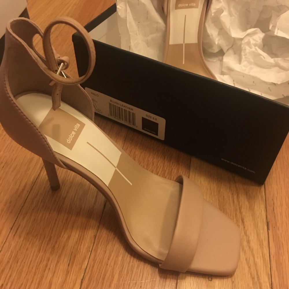 Dolce vita halo heels in blush nude